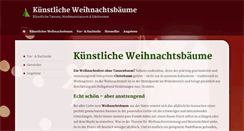 Desktop Screenshot of kuenstliche-weihnachtsbaeume.org